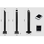 ACS-RD1:เสาเหล็ก เครื่องทาบบัตร / switch